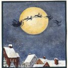 8  SANTA FLIES PAST THE MOON   Lang Stickers