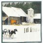 COWS IN WINTER HEAD FOR THE BARN
