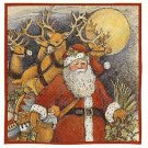 IT'S SANTA & HIS REINDEER WHO WILL BE JUMPING OVER THE MOON TONIGHT :) 8  Lang Stickers