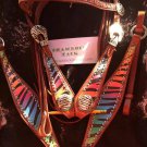 NEW mutli color zebra horse tack set