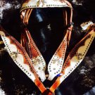 New hair on crossed pistol guns horse tack set