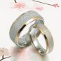 8mm 5mm Men Women 18K Gold F Wedding Titanium rings Sz4-15.5 MKUS008B