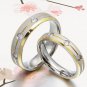 Men Women 18K Gold Filled CZ Wedding Titanium Rings Sz4-16 MKUS001A