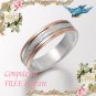 Men Women Gold Wedding Engagement Anniversary Bands Titanium Rings 4mm Sz4-10.5