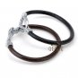 Men Women Infinity LEATHER Black Brown Cuff Wristband Bracelets MKUS052B
