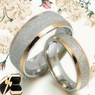 Gold Matching Wedding Bands Titanium Rings 008