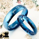 His and Her Matching Blue Wedding Rings 081