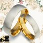 Men Women Gold Wedding Titanium Rings 089