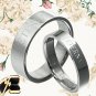 Yourword Matching Wedding Engagement Bands Titanium Couple Rings Set 048