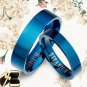 His and Her Matching Blue Wedding Rings 086