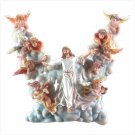 JESUS/CHERUB/CLOUDS WALL LIGHT