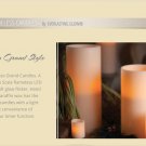 Impressive 6"x12"high Flameless Grand Candles, 3 wicks & Timer. Everlasting Glow