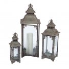 Havana Flameless Candle Lanterns - Color LED Candles with Remote - Set of 3