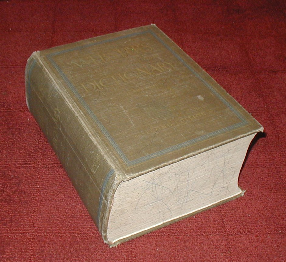 Vintage Websters Dictionary Huge 7464