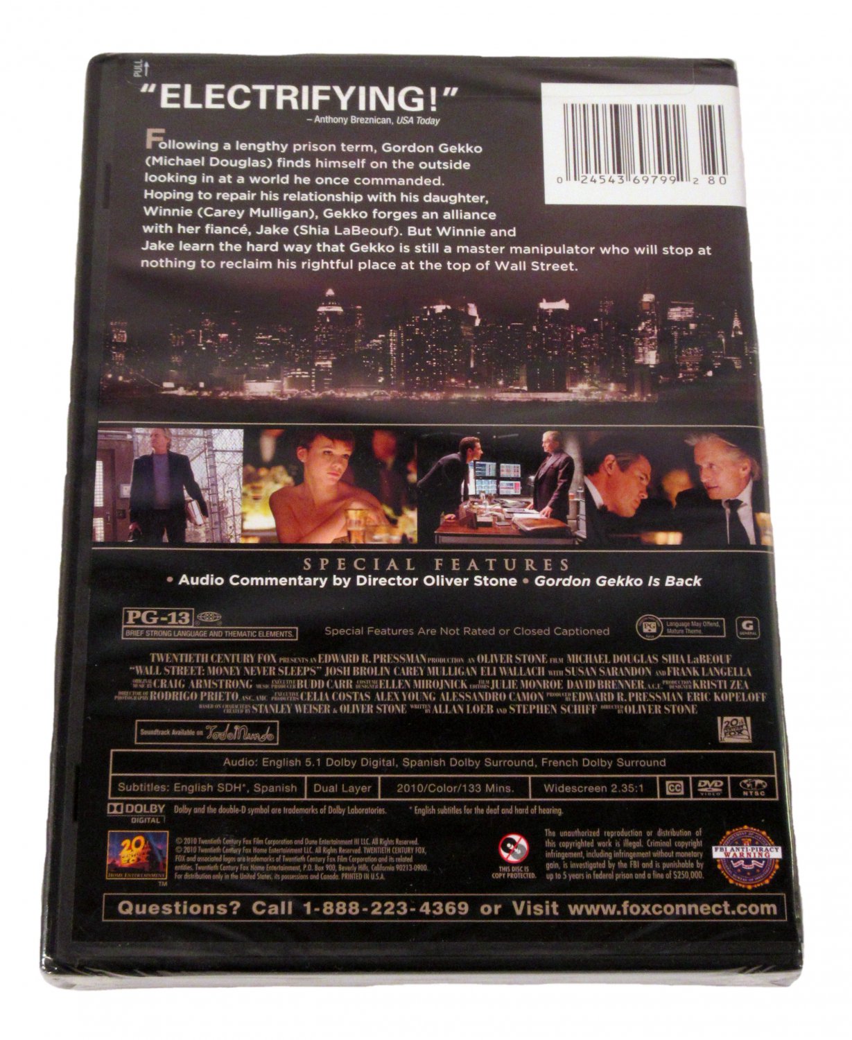 Wall Street Money Never Sleeps (DVD, 2010)