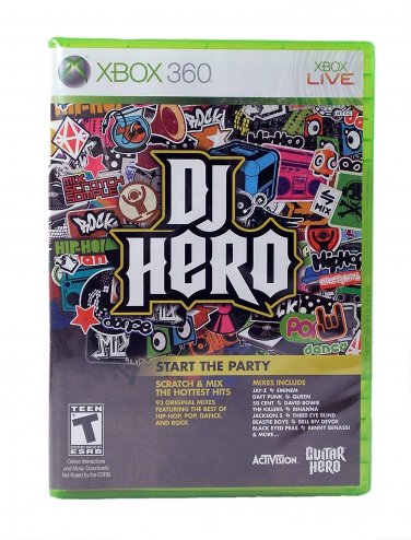 DJ Hero (Xbox 360, 2009, Game Only)