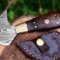 HANDMADE LEATHER KNIFE-SKIVER DAMASCUS STEEL-LEATHER CUTTER-SADDLERS-EDGE SKIVING TOOL-QD19