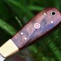 HANDMADE LEATHER KNIFE-SKIVER DAMASCUS STEEL-LEATHER CUTTER-SADDLERS-EDGE SKIVING TOOL-QD19