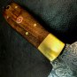 Handmade Damascus Steel Knife-Round Head Knife-Leather Cutter-Skiving Tool-QD9