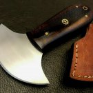 Handmade Carbon Steel Leather Knife- Saddler-Cutters-Skiving Tool-QC13