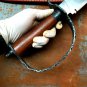Handmade D Guard Bowie Knife- Tactical-Hunting Knife-Leather Sheath-SJ