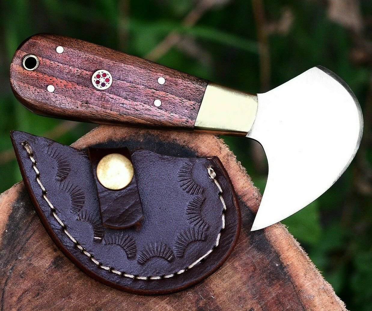Handmade Leather Knife-Carbon Steel Saddler-Cutters-Skiving Tool-QC19