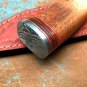 Handmade Knife-Damascus Steel Bowie Knife-Functional-Leather Sheath-