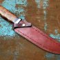 Handmade Knife-Damascus Steel Bowie Knife-Functional-Leather Sheath-