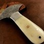Leather Knife Handmade Damascus Steel Saddler Skiver-Leather Cutting-Tool-QD15