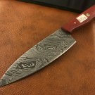 Handmade-Blacksmith Crafted Damascus Steel Kitchen-Chef Knife-Sharp-KD12