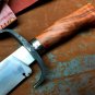 Handmade Bowie Knife-Carbon SteelTactical-Hunting Knife-Leather Sheath-SJ