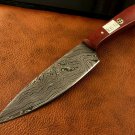Handmade-Blacksmith Crafted Damascus Steel Kitchen-Chef Knife-Sharp-KD16