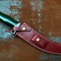 Handmade Knife-Blacksmith Damascus Steel Bowie Knife-Functional-Leather Sheath