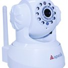 Apexis Mini speed dome wireless IP camera. WHITE