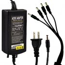 Adaptor Power Splitter Cable AC/DC 12V 2Amp for 4 CCTV Security Camera.