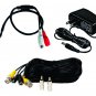 Microphone for Security Surveillance Systems. DC Power Supply & Cable.