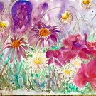 A Complex of Garden Delights' 11"x15" Original Fine Art Watercolor painting wall art and home décor