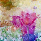 'Pinky Spring'11"x15"Original Fine Art Watercolor painting wall art and home décor