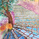 'Dancing Shade'11"x15"Original Fine Art Watercolor painting wall art and home décor