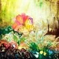Butterfly's Day Out 12"x 12" Original Fine Art Watercolor and Acrylic mixed-media color painting