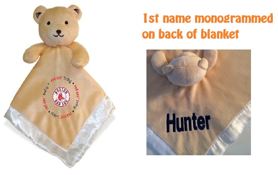 Boston Red Sox Mlb Comfort Security Bear Security Blanket Crib Toy