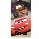 Disney Cars Rule the Road Beach Towel Personalized with Free Monogram