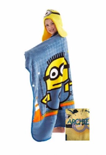 Despicable Me MINION Super Soft Plush HoodiWinks Blanket Throw Helmet Hat - Personalized