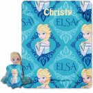 Disney's Frozen Elsa Character Pillow Hugger and Throw Blanket Set Personalized