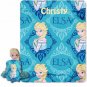 Disney's Frozen Elsa Character Pillow Hugger and Throw Blanket Set Personalized