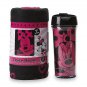 DISNEY MINNIE MOUSE TRAVEL MUG & SNUG FLEECE THROW BLANKET GIFT SET NEW IN BOX- Free Monogram