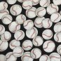 Face Covering - Baseballs on Black