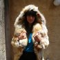 Hooded Red Fox Sectional Fur Coat (#23)