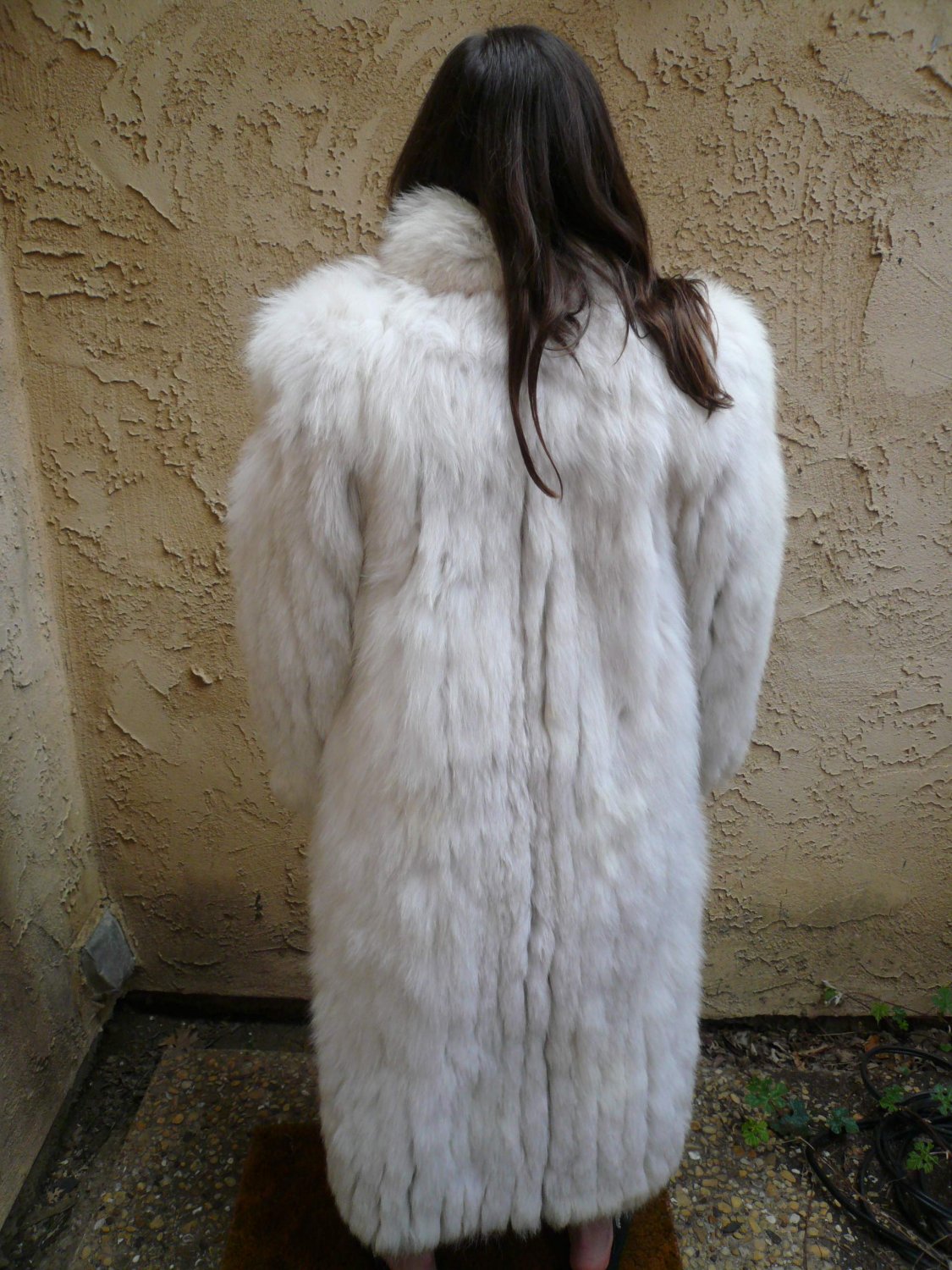 Blue Fox Full Length Fur Coat (#36)