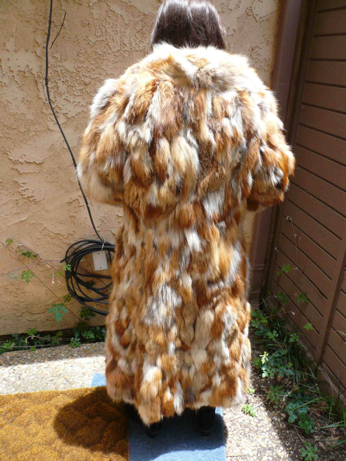 Full Length Red Fox Fur Coat (#65)